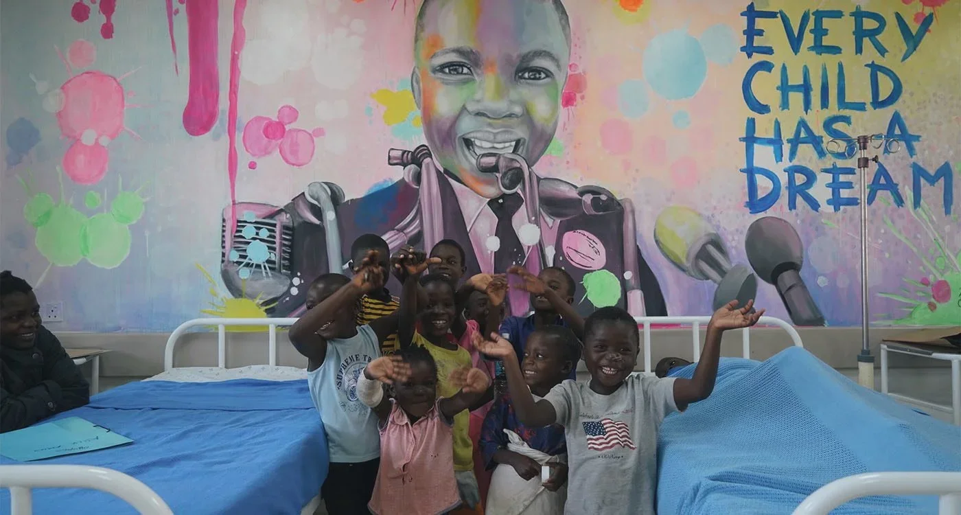 Every child has a dream mural